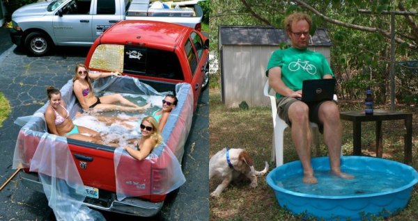 Приколы про летнюю жару