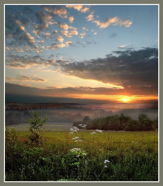 Августовский тихий вечер