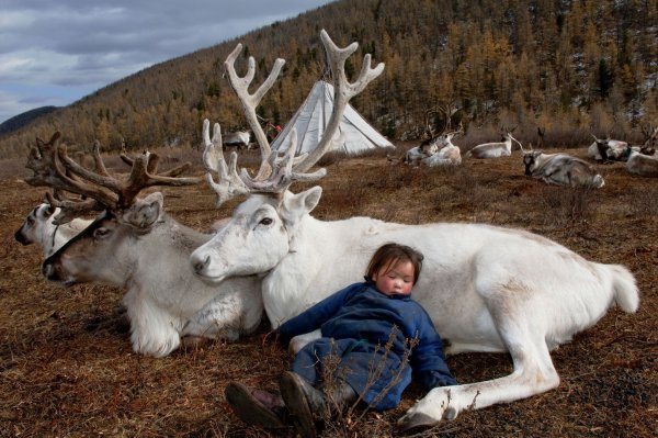 Северное сияние и Эскимосы