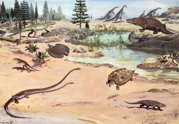 Триасовый период мезозойской эры