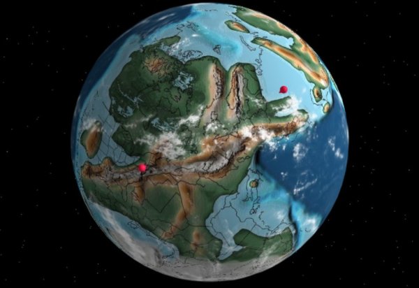 Девонский период карта земли