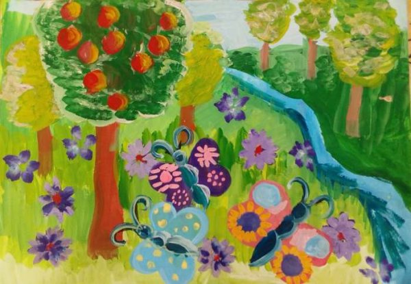 Эскиз красное лето