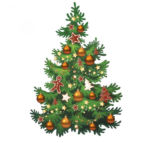 Дети наряжают елку