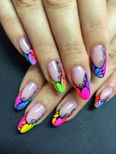 Яркие ногти