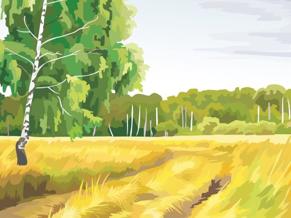 Детские пейзажи природы