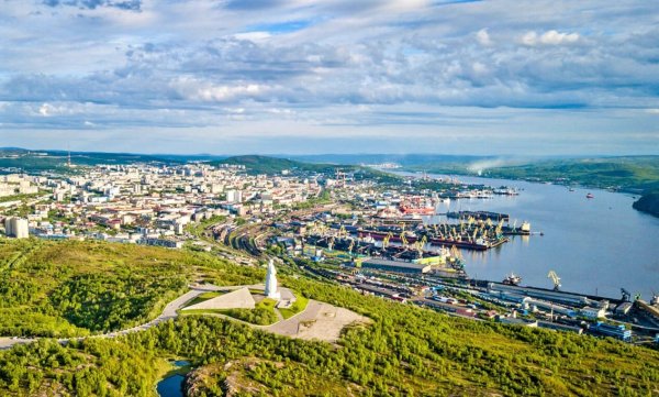 Мурманск с высоты птичьего полета