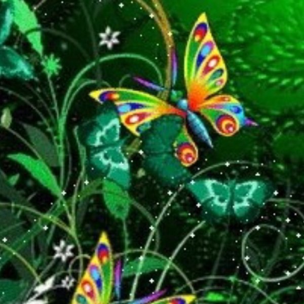 Движущиеся бабочки