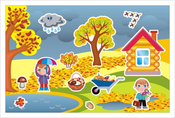 Пейзажи по временам года для дошкольников