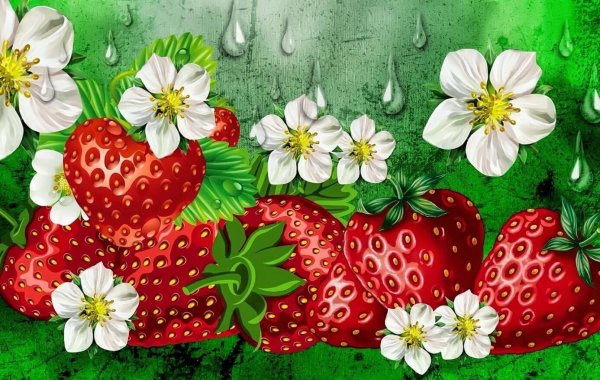 Земляника черника малина Лесные ягоды