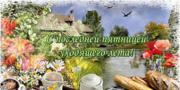 Доброе утро с последней пятницей уходящего лета