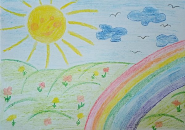 Простые летние рисунки