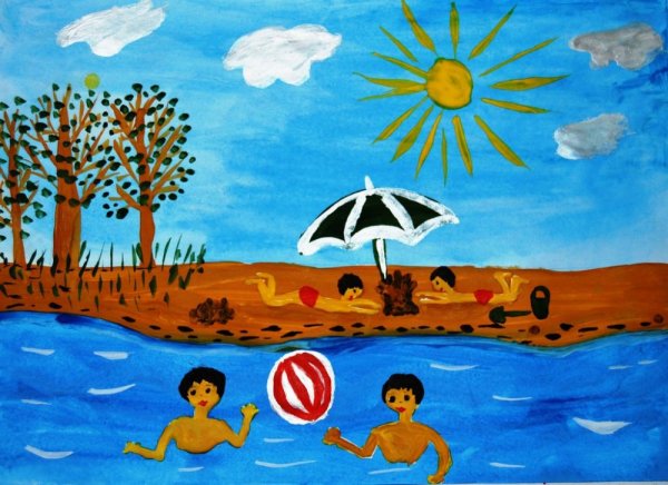 Красивые рисунки на тему лето