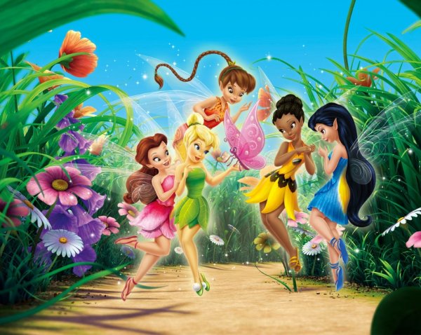 Акварель феи цветов