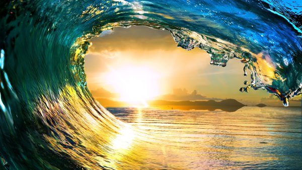 Лето море волны