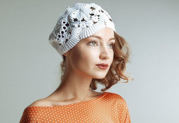 Летние шапки женские трикотажные
