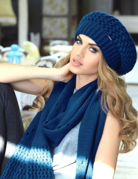 Вязаные береты