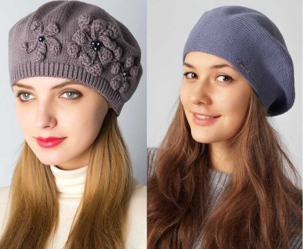 Беретки и шапки женские