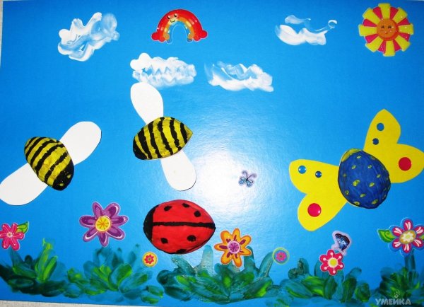 Летние аппликации для детей