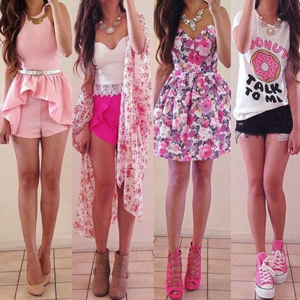 Розовая одежда для подростков