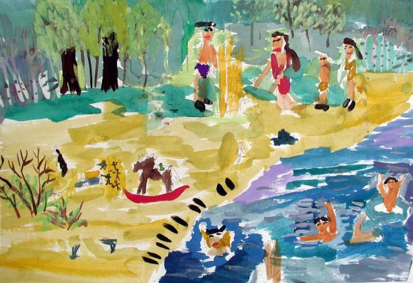 Детские рисунки лето