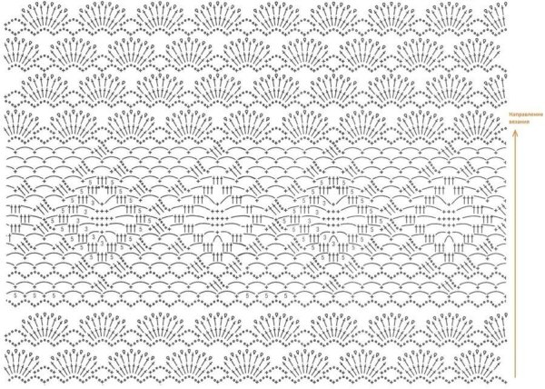 Фантазийные узоры крючком