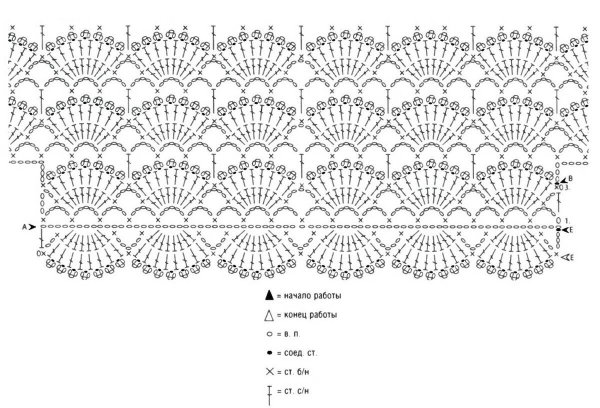 Туника крючком схемы