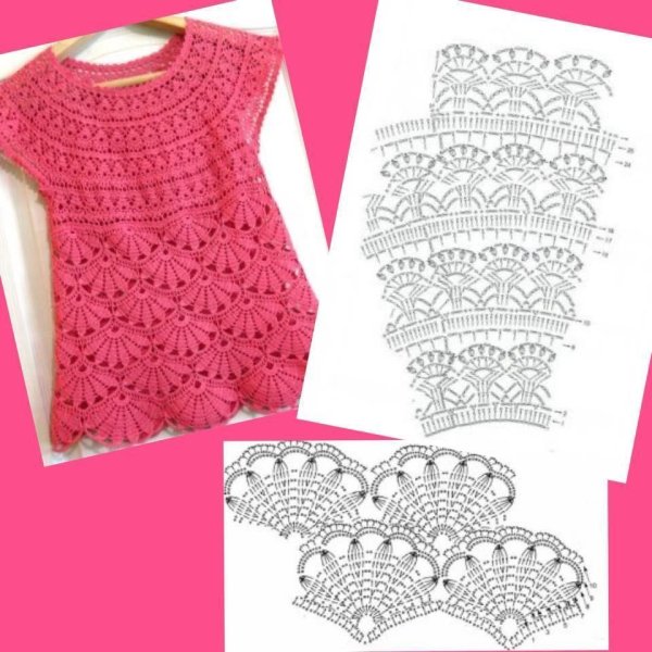 Детская вязаная шляпка и сумочка