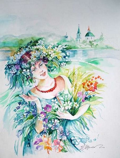 Зеленое платье