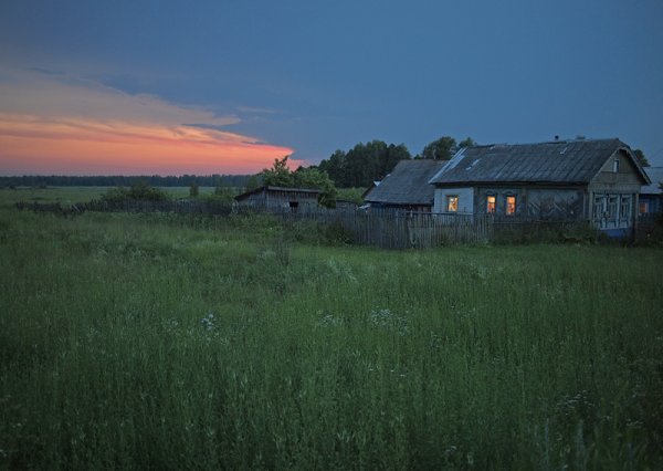 Летний вечер в деревне