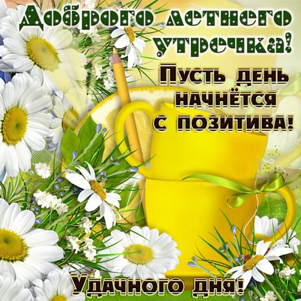 Доброго утра августа и хорошего настроения