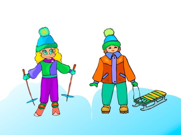 Рисование дети на прогулке