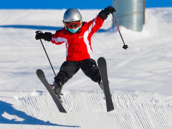 Юные лыжники