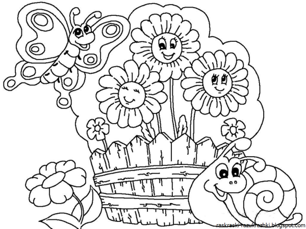 Сюжетные раскраски для детей