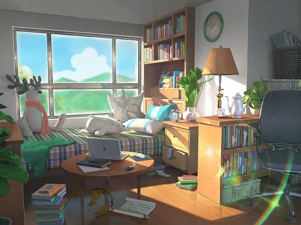 Комната из аниме