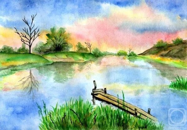 Летний пейзаж в детский сад