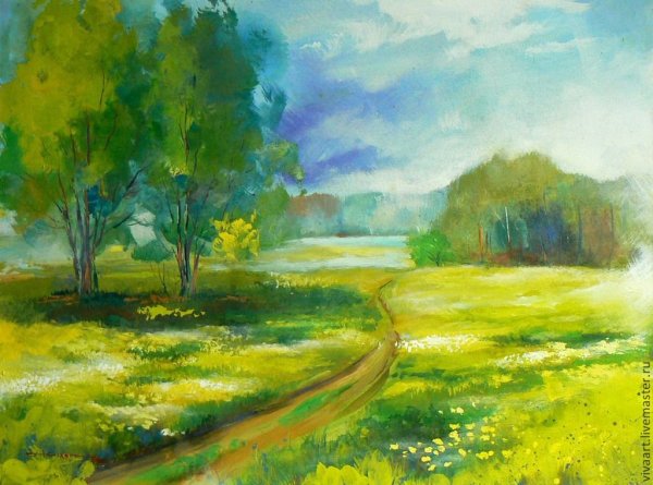 Пейзажи для рисования гуашью