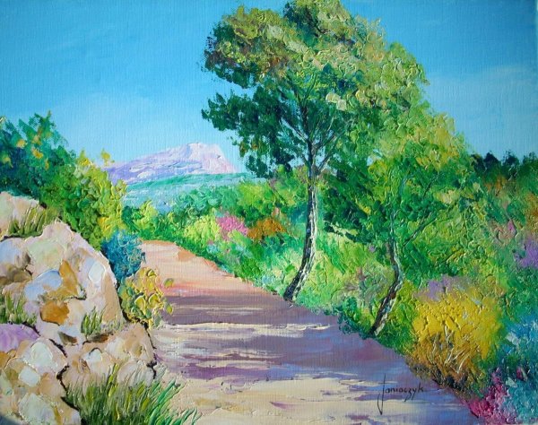 Летний пейзаж гуашью для детей