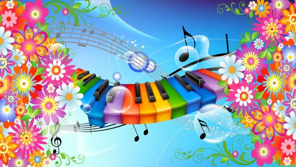 Летние цветы и нотки