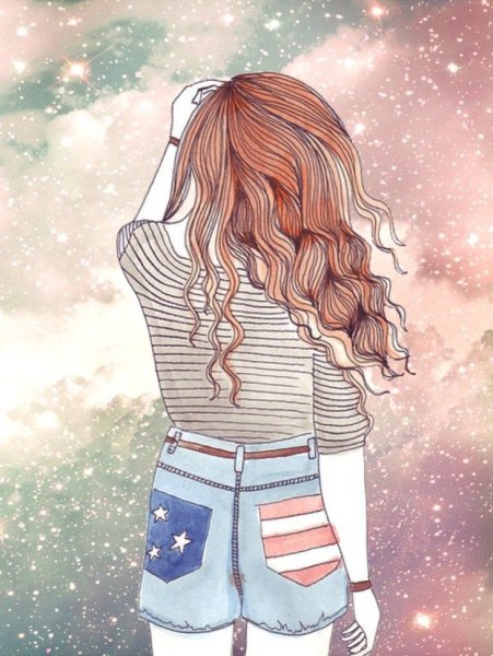 Рисунки модных девушек для срисовки