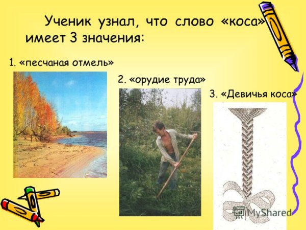 Коса значение слова