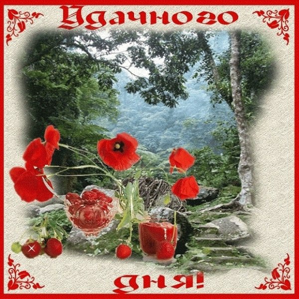 Открытки доброе утро с маками