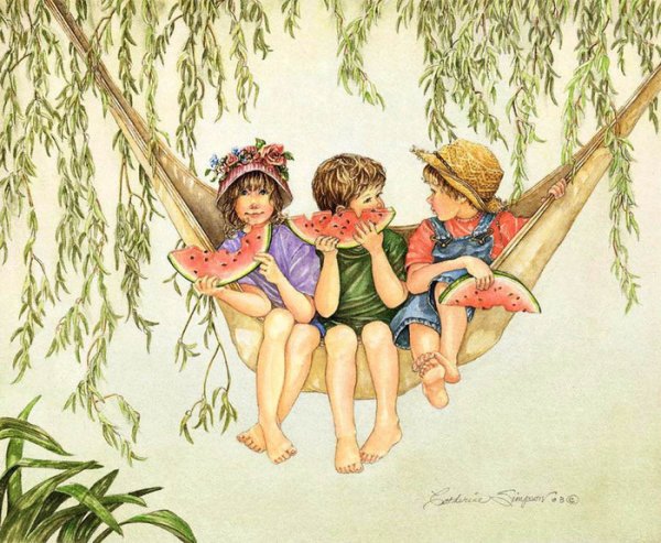 Ретро картинки лето