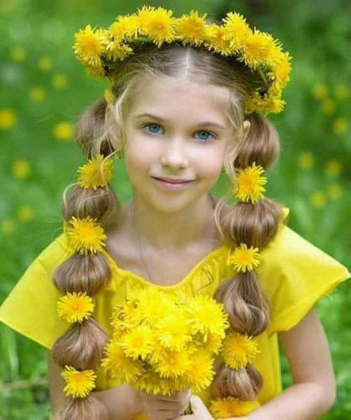 Прическа для девочки легкая и быстрая
