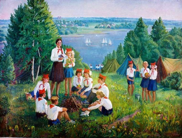 Пионерский лагерь СССР картины