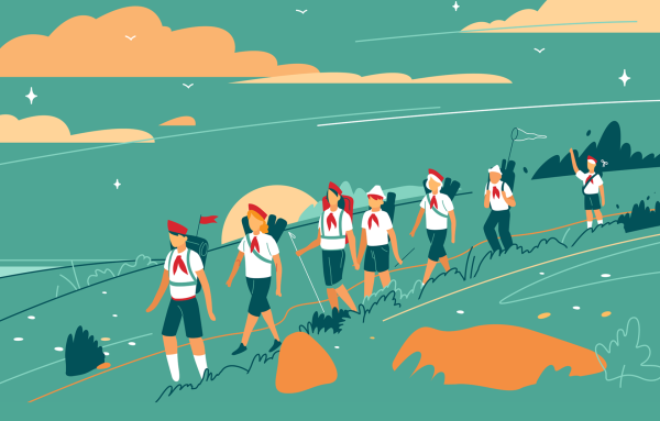 Пионерский фон для презентации