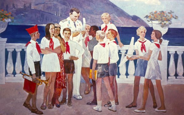 Открытки советские пионерские лагеря