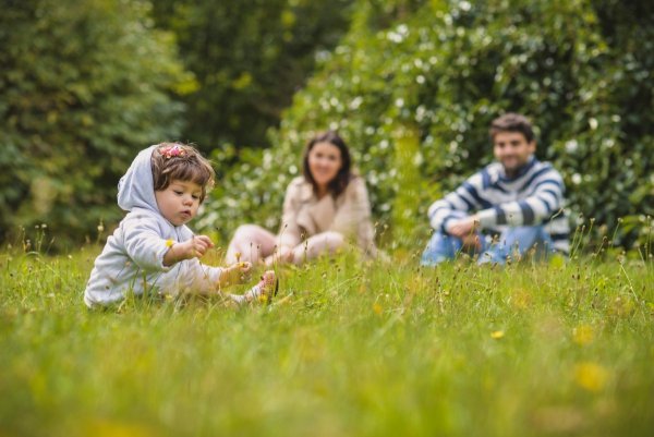Семья на природе