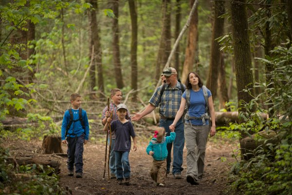 Семья в походе