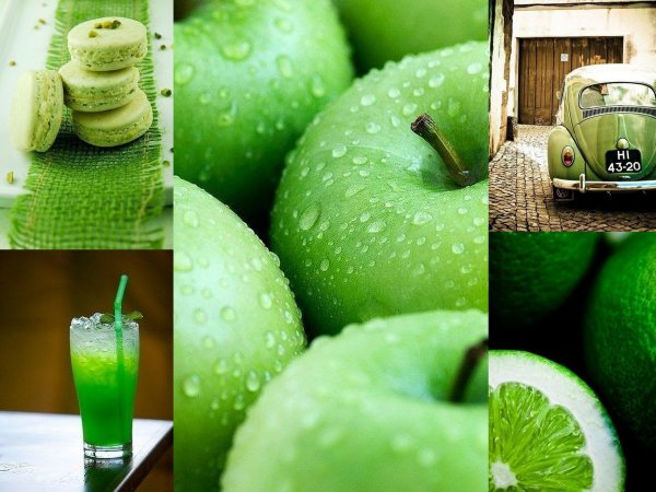 Салатовые предметы