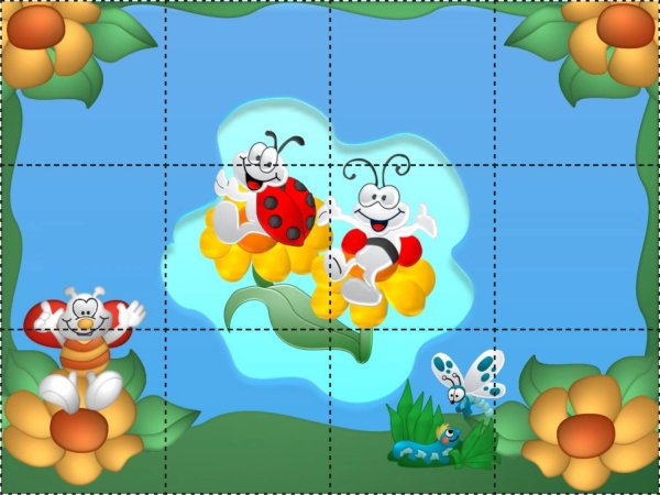 Разрезные пазлы для детей 3-4 лет